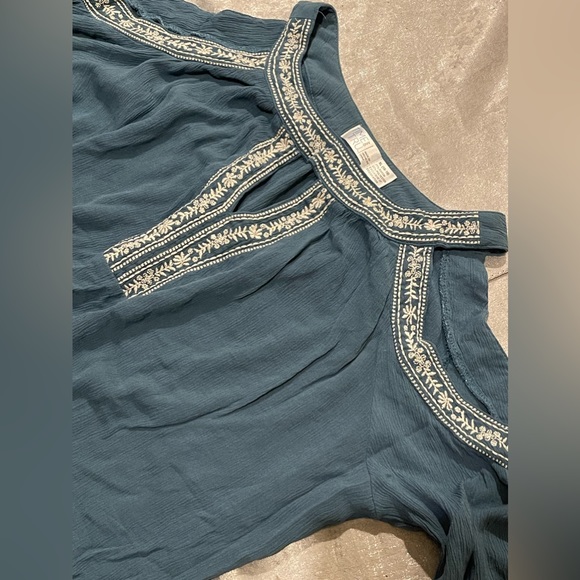 bohemian style dress with stitching and cut out sleeves XL - Picture 4 of 10